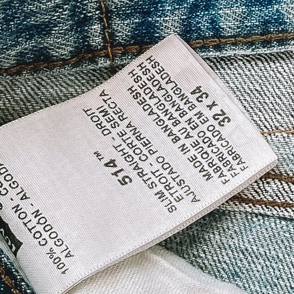 Levis 514 Distressed Light Wash Jean - Picture 10 of 10